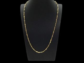 cadena oro 18k con circonita 20cm