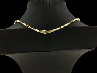 cadena oro 18k con circonita 20cm
