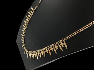 cadena oro 18k con circonita 20cm