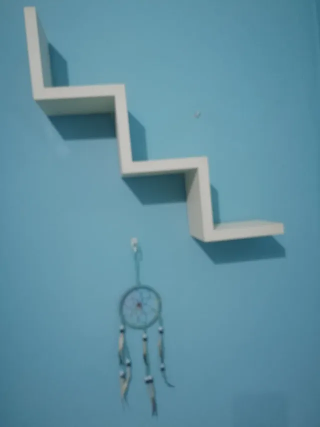 Estantería original zig-zag blanca