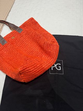 Bolso Purificación García Naranja y Marrón
