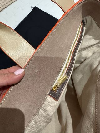 Bolso Purificación García Naranja y Marrón