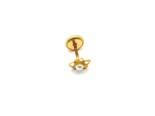 pendientes oro 18k con piedra con circonita
