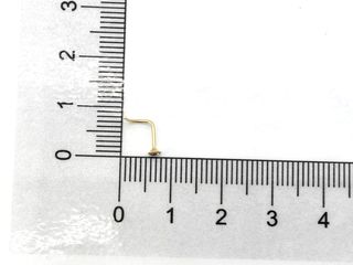 piercing oro 18k con piedra con circonita
