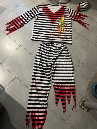 Disfraz Halloween Rayas Sangre Talla Única