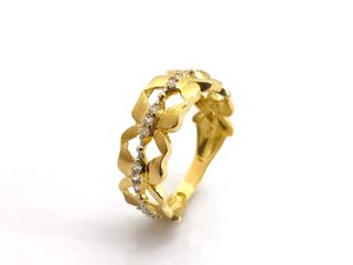 anillo oro 18k con piedra con circonita t. 21 (19,42 mm)