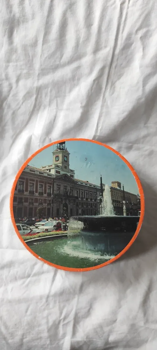 Souvenir caja vintage Madrid Fuente Cibeles