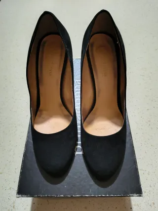 Décolleté scamosciate nere