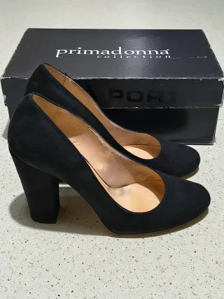 Décolleté scamosciate nere