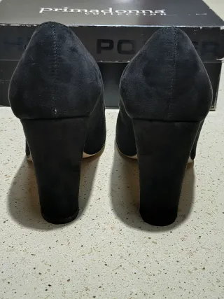 Décolleté scamosciate nere