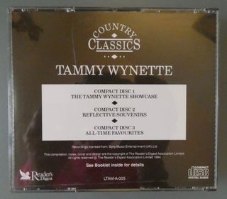 Tammy Wynette 3 CDs 1996 Reader's Digest