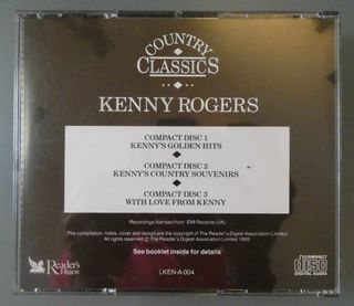 Kenny Rogers 3 CDs Reader's Digest 1996