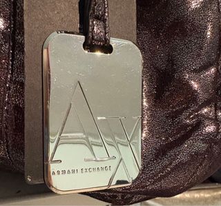 Bolso Armani Exchange Negro Plateado