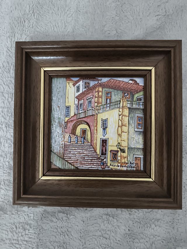 4 Quadrados de azulejos portugueses
