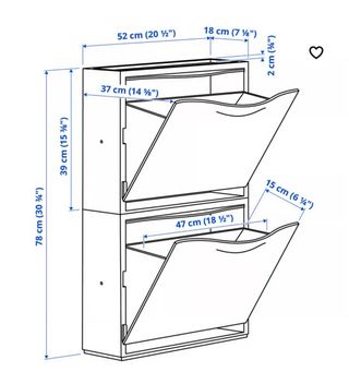 Rack Ikea scarpiera (1 a sinistra)
