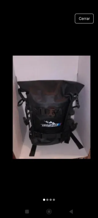 Mochila Moto Impermeable Estanca Negra