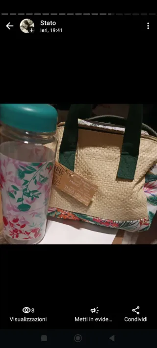 Pochette e borraccia Yves Rocher