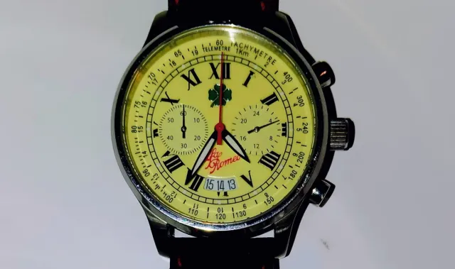 Reloj Vintage Alfa Romeo Cronógrafo,Calendario.