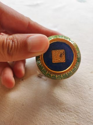 Scatola cloisonné decorata con uccelli