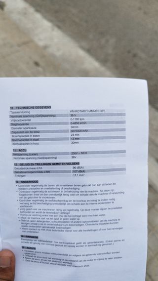 Taladro Percutor de Batería