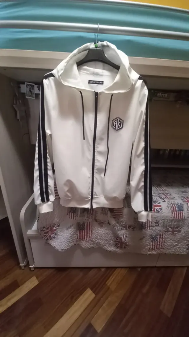 Giubbino ragazzo ALEXANDER KOR bianco e nero