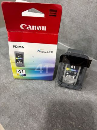 Cartucho Tinta Canon PIXMA 41 en color y negro