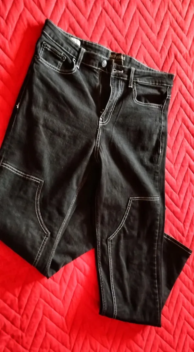 Jeans Only & Sons baggy neri