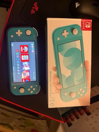 Nintendo Switch Lite Turquoise + scheda da 128 Gb