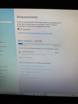PC sobremesa 240GB SSD con monitor, raton y teclad