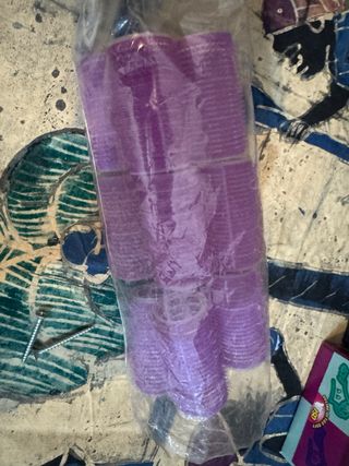 Bigodini viola per capelli