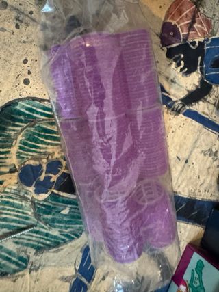 Bigodini viola per capelli