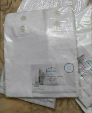 Lotto 10 federe cuscini letto cotone