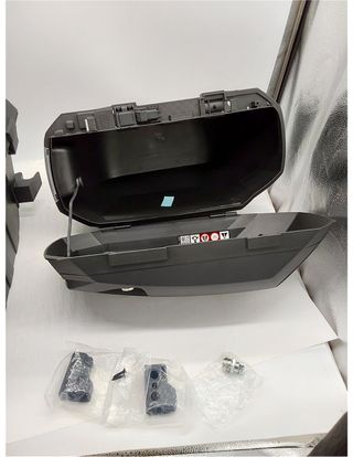 SHAD D0B23100 Maletas Laterales Moto SH23, Negro, 