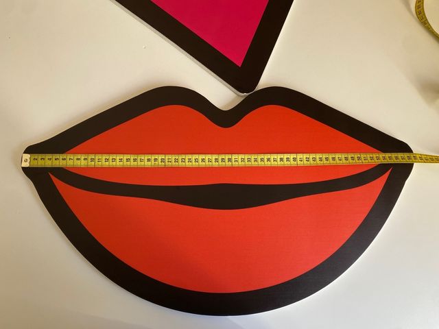 Set 4 Sagome Selfie Labbra Cuore Mamma Mia!