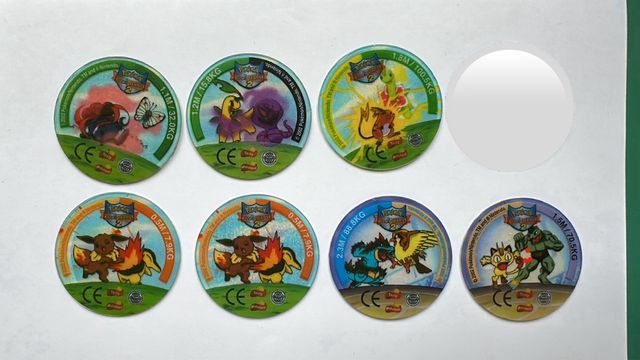 (Intercambio) Pokémon Tazos League 2 con pegatina
