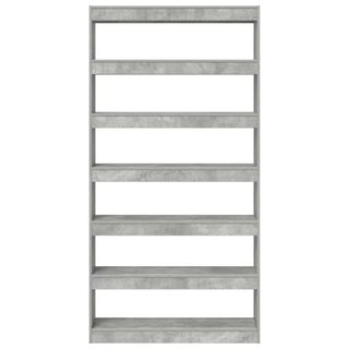 vidaXL Estantería para libros Gris Madera