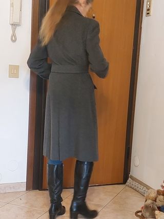 Cappotto donna stile militare lana e cashmer Combi