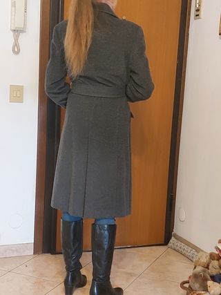 Cappotto donna stile militare lana e cashmer Combi