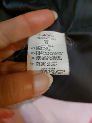 Cappotto donna stile militare lana e cashmer Combi