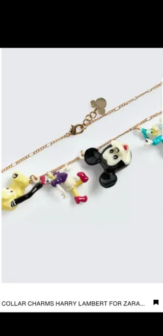 Collar Zara Charms Disney
