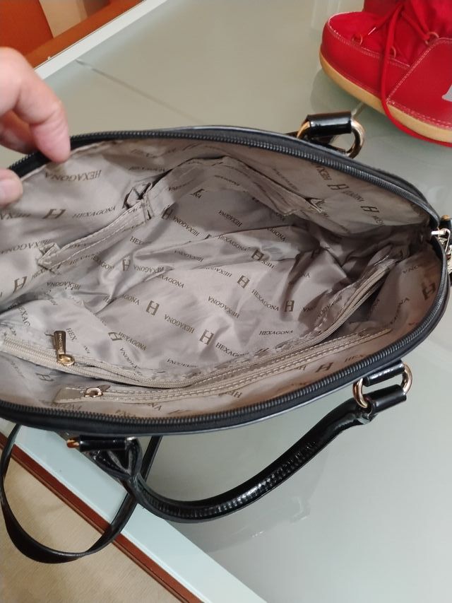 Bolso Negro y Plateado