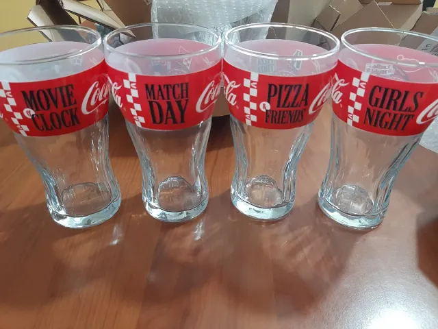 Set 4 Bicchieri Coca-Cola