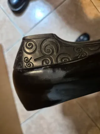 Zapatos Pitillos Bailarinas Piel Negros