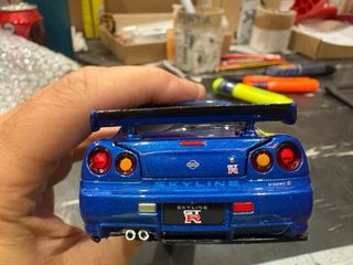 Coche Scalextric Nissan Skyline R34 Azul
