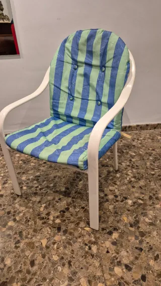 Sillas de terraza con cojines