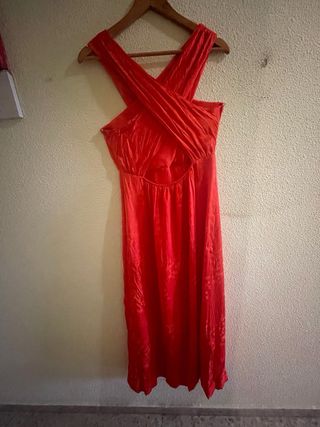 Vestido fiesta Tintoretto Rojo Talla XL