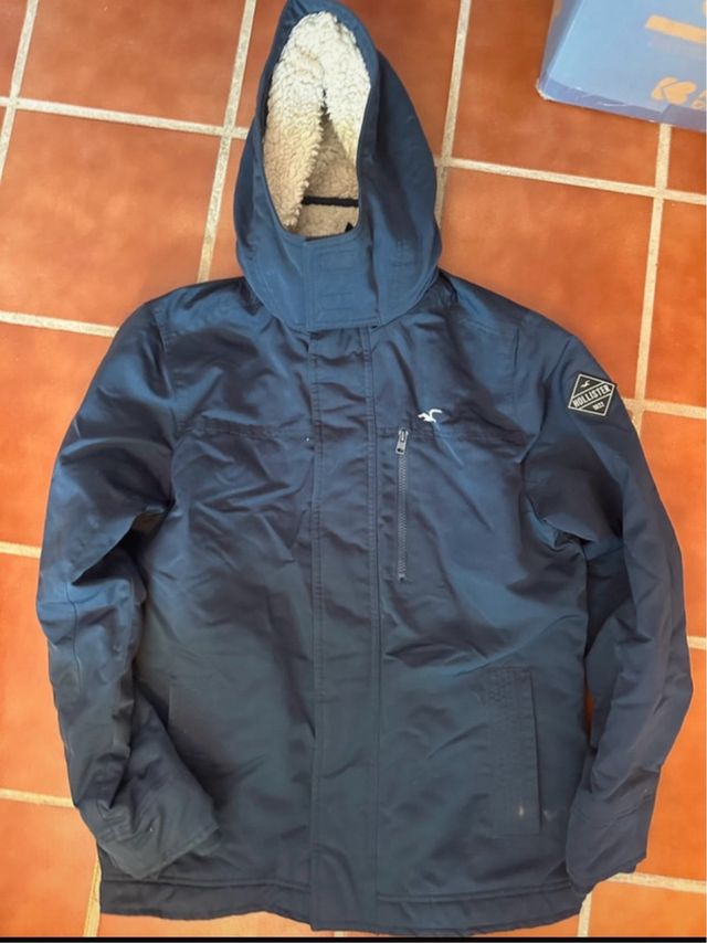 Chaqueta Invierno Hollister Azul