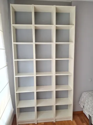 3 Altillos Librería Billy Ikea Blancos