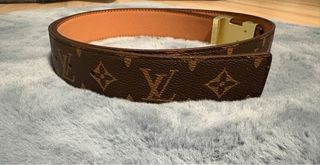 Cintura Louis Vuitton monogram marrone