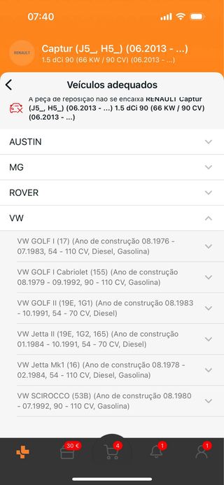 Kit Embreagem Sachs VW golf Antigo